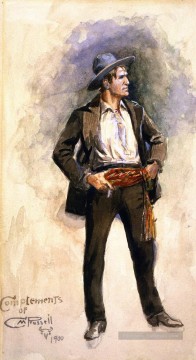 autoportrait n ° 4 1900 Charles Marion Russell Peinture à l'huile